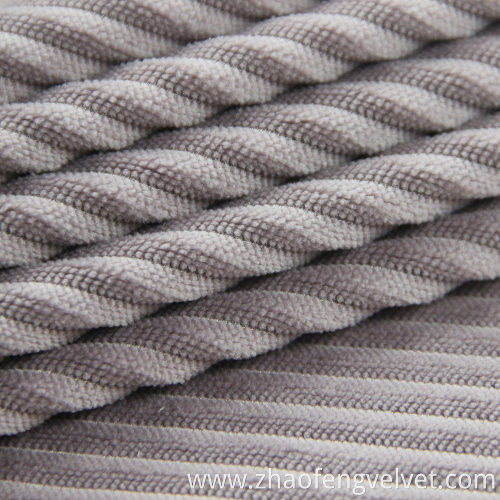 3d Strip Velvet Fabric